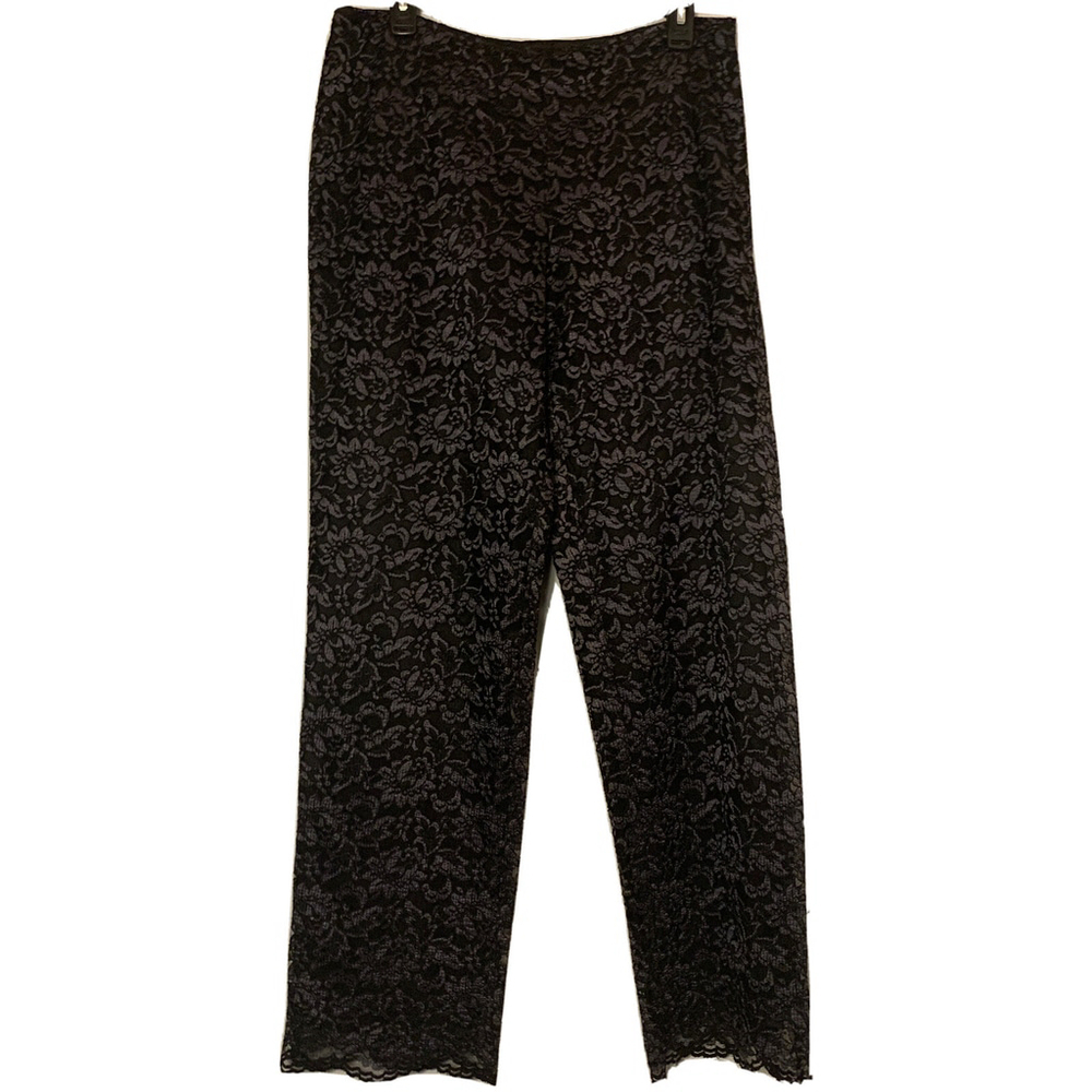 Maggie London Lace Dress Pants Black Formal outfit for women